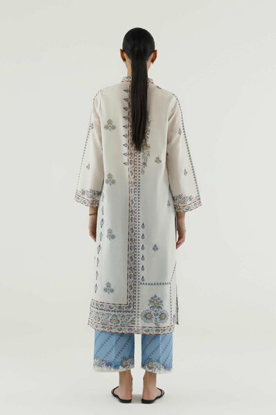 Stitched Printed Dobby Shirt+ Culotte