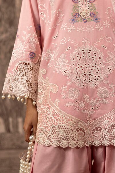 Stitched Embroidered Lawn Shirt+ Shalwar