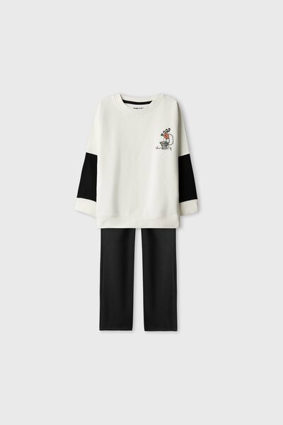 Boys Monochrome Sports Fleece Co-ord Set