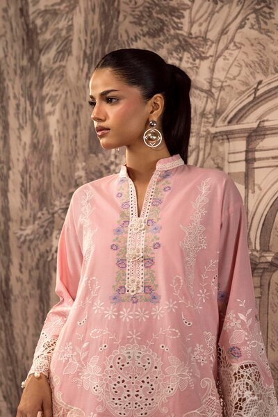 Stitched Embroidered Lawn Shirt+ Shalwar