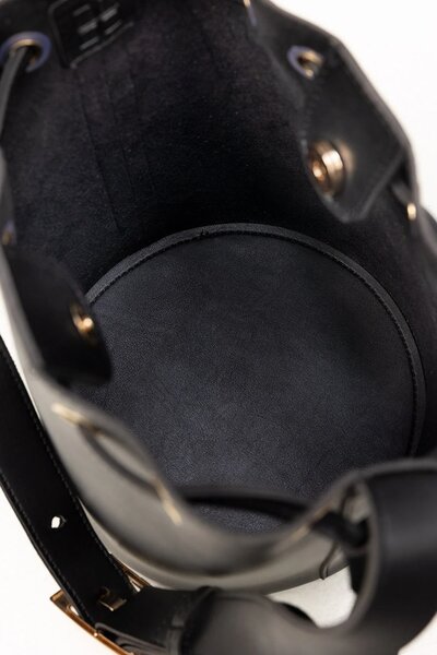 Black Bucket Bag
