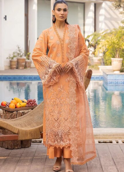 Motifz Embroidered Lawn Suits Unstitched 3 Piece MT25LL 5315 Corinne - Summer Collection