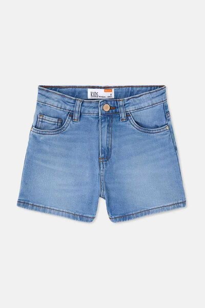 Unit Girl's Folded Bottom Denim Shorts