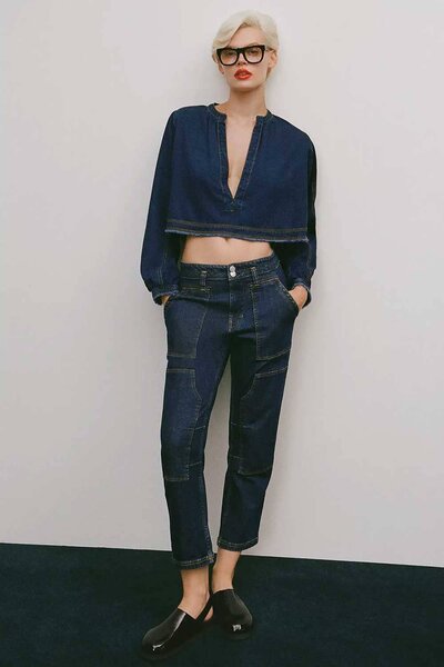 PC Women's Mid-Rise Relaxed-Leg Denim