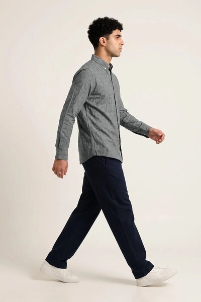 Polo Republica Men's Block Check Casual Shirt