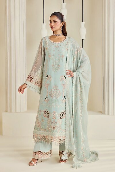 Dhaagay by Alizeh Fashion Unstitched Embroidered Chiffon 3 Piece Suit AF26UCD AF-DHG-5046 Tiyaahe - Festive Collection