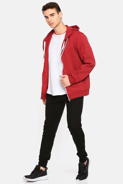 Ckh Men's Zipper Fleece Hoodie