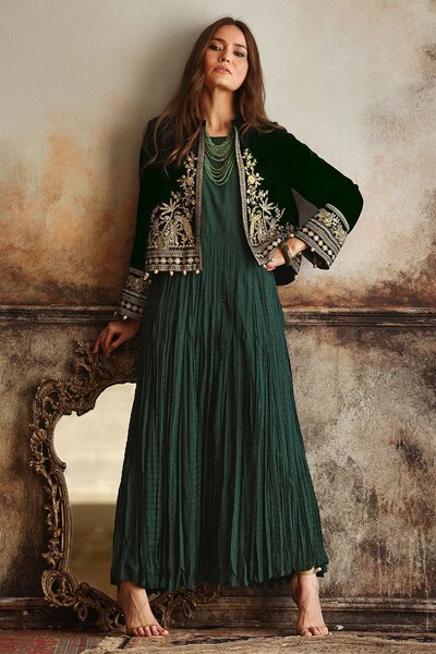 Velvet Embroidered Waistcoat
