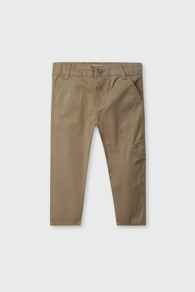 Boys Signature Utility Brown Twill Pants