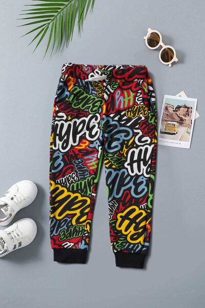Baby Club Kid's Hype Printed Terry Jogger Pants