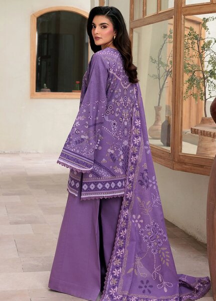 Florent Printed Lawn Suits Unstitched 3 Piece FL25PL FL-4B - Summer Collection