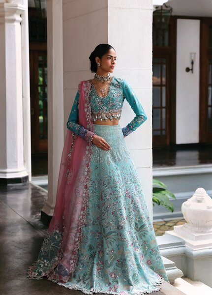 Jardin D Amour by Republic WomensWear Unstitched Embroidered Raw Silk 3 Piece Suit RW26UJA BELLE EPOQUE WU-02 - Wedding Collection