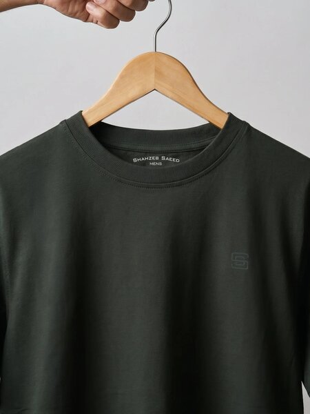 Dark Green Basic T-Shirt (TEE-496)