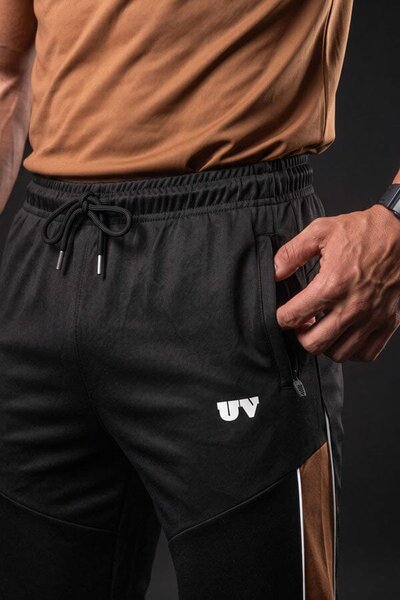 Urban Vogue Men's Color Block Activewear Twin Set