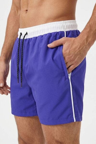 Men's Contrast Activewear Swim Shorts