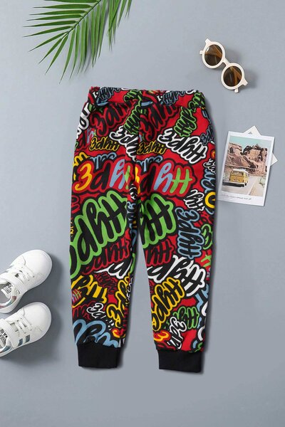 Baby Club Kid's Hype Printed Terry Jogger Pants