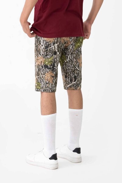 Men's Camouflage Printed Cotton Shorts