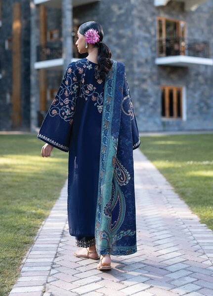 Extended Stay by Xenia Formals Unstitched Embroidered Khaddar 3 Piece Suit XE26UES 01-Ellis Winter Collection