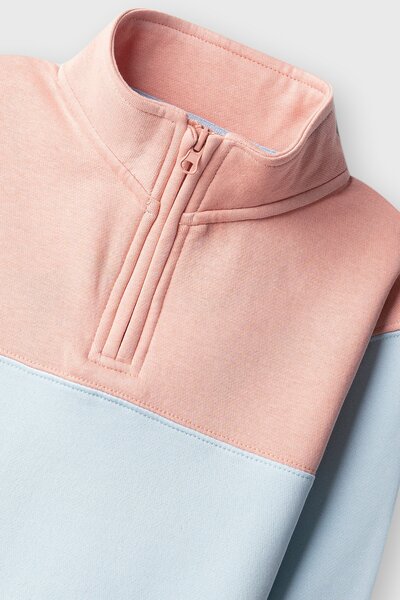 Girls Peach Breeze Cropped Fleece Hood