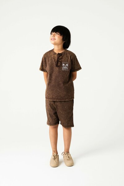Boys Faded Brown Co-ord Set