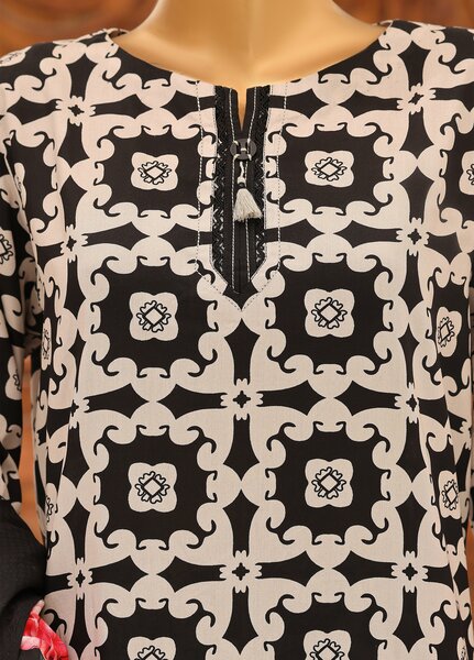 Hz Textiles Unstitched Printed Viscose Linen 3 Piece Suit HZ26ULW LW-5068 - Winter Collection