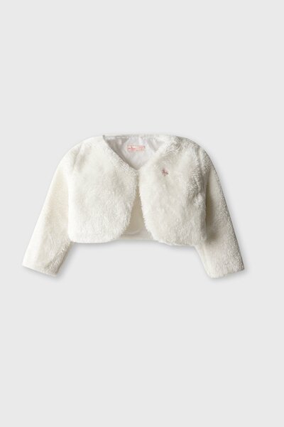 Girls Snow Pearl Cropped Shrug