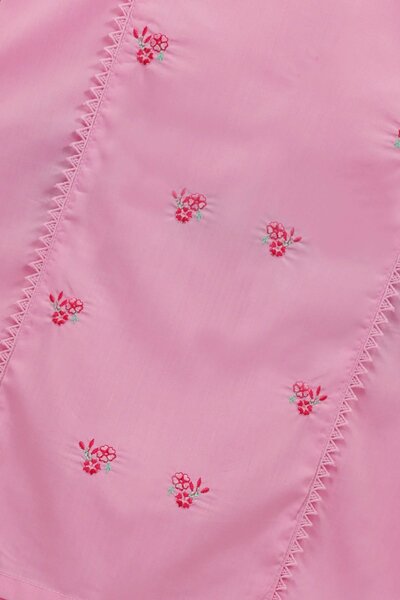 Pink Embroidered Kurta Shalwar Set – 2 Pc