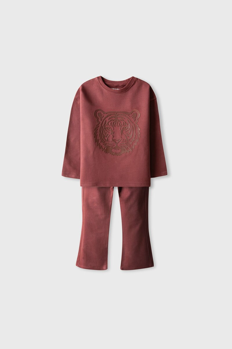 Girls Wild Chocolate Terry Co-ord Set