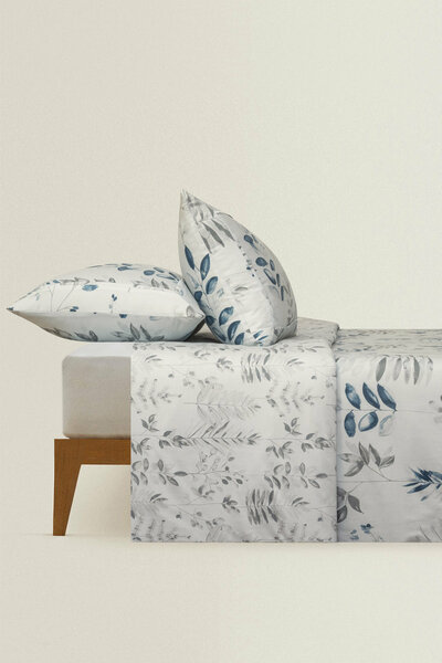 Leaf Imprint T-200 Quilt Cover Set