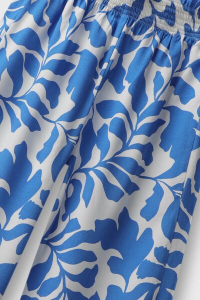 Blue Meadowy Cotton Cullotes