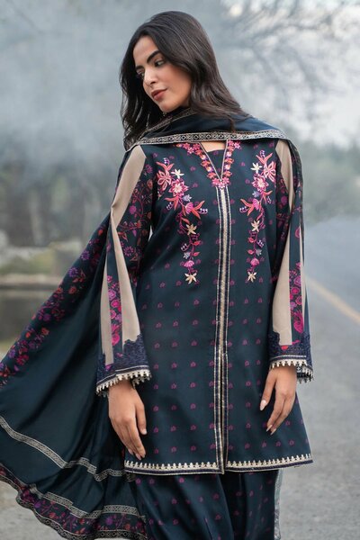 Aniiq by Charizma Unstitched Embroidered Linen 3 Piece Suit CHR26UAL ANW7-11 - Casual Collection