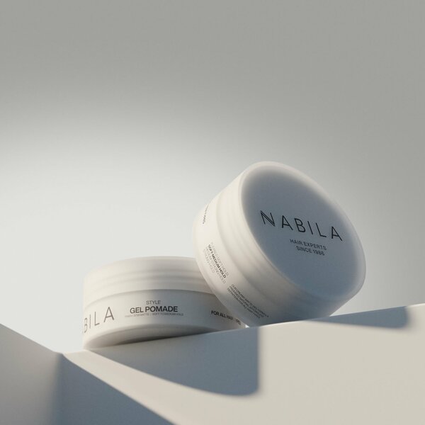 NABILA - Gel Pomade | Soft-Medium Hold Semi-Matte Styling Gel | 100Ml