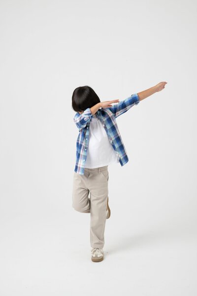 Boys Color Trail Check Shirt