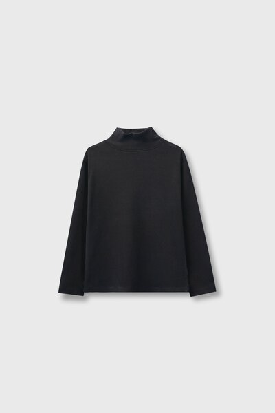 Classic Black High Neck