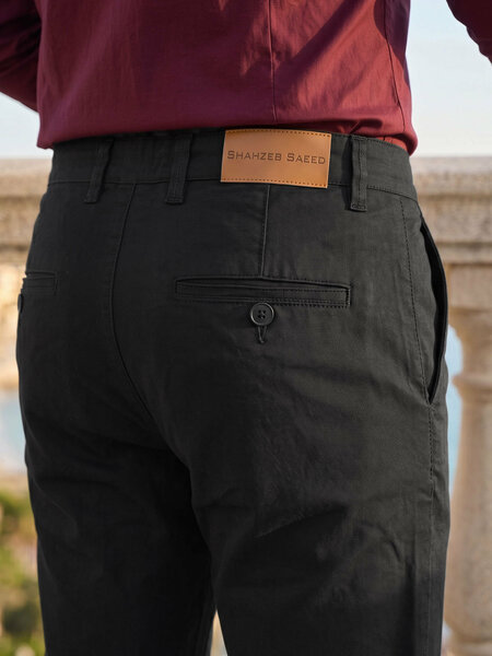 Black Smart Fit Chino Pant-73