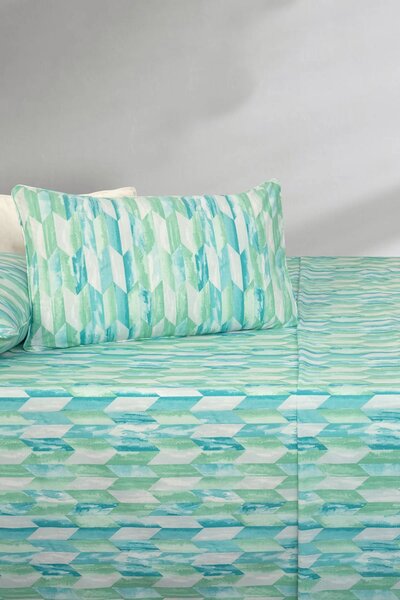 Aqua Prism Bed Sheet Set