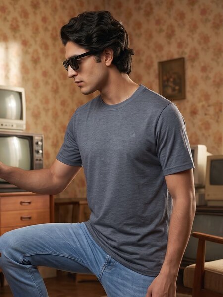 Charcoal Basic T-Shirt (TEE-515)