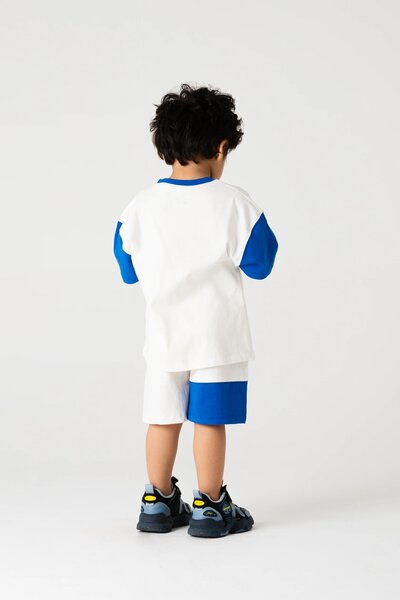 Boys Off White Ace Co ord Set