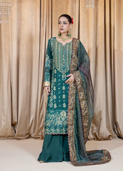 Daastan Raum by Sarb Unstitched Embroidered Chiffon 3 Piece Suit RS26UCD DCL-04 - Festive Collection