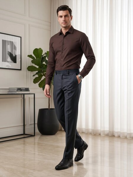 Charcoal Executive Formal Dress Pant (FDT-453)