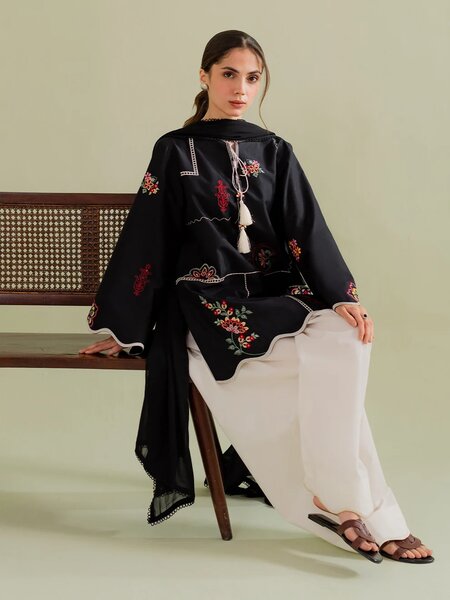 Bloomnight-3Pcs Embroidered Set
