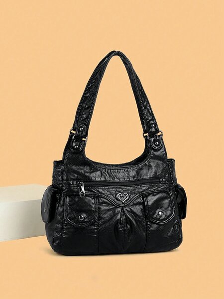 Shein - Vintage Women'S Handbag, Casual Fashion Large Capacity