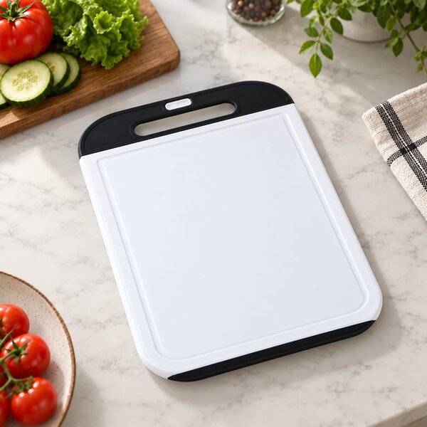 White Cutting Board – Large & Medium Size | Single Piece Kitchen Chopping Board