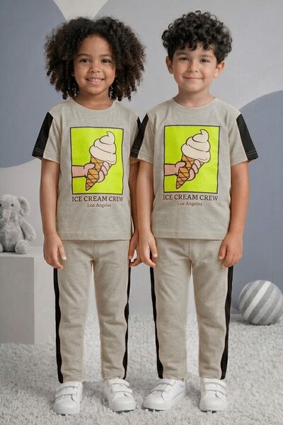 Tiny Teens Kid's Ice Cream Crew Twin Set