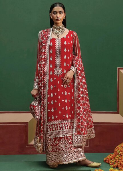 Shehnai By Afrozeh Embroidered Suit Unstitched 3 Piece AF24SW AFS-24-02 Nishat - Formal Collection