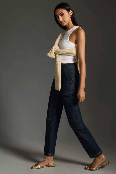 PC Women's Mid-Rise Relaxed-Leg Denim