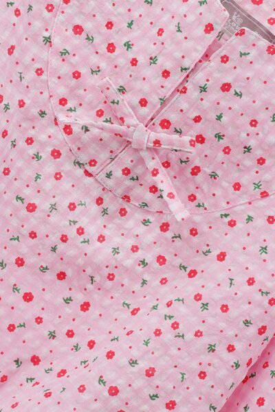 Cherry Floral Cotton Top