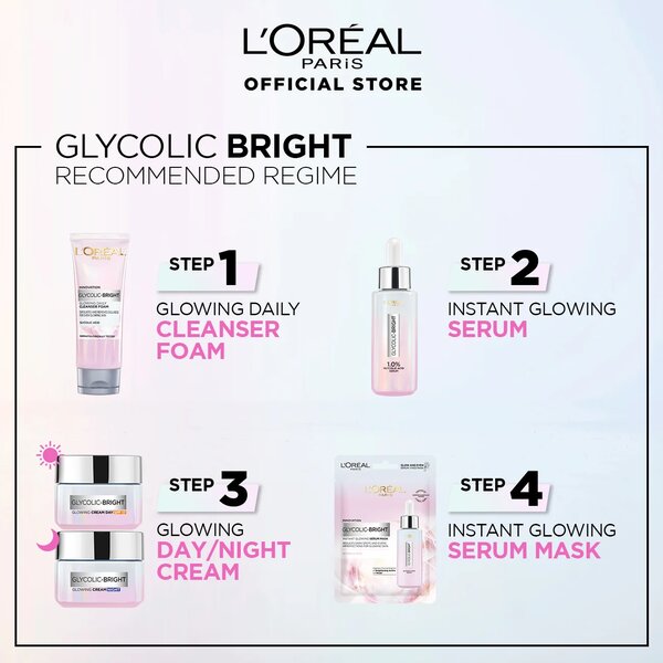 LOreal Paris - Glycolic Bright Instant Glowing Serum Mask