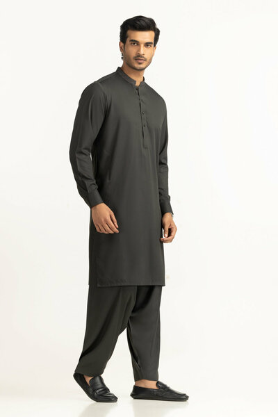 Regular Fit Embroidered Suits