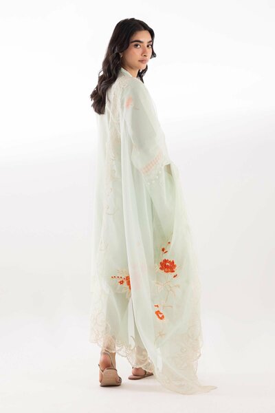 Stitched Muzlin Embroidered Lawn Shirt
